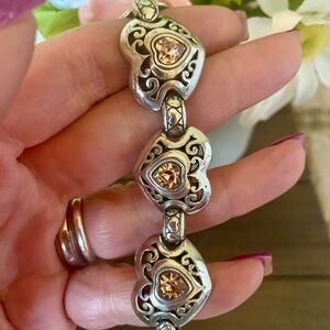 *SOLD* Brighton Pink Hearts Bracelet🌻